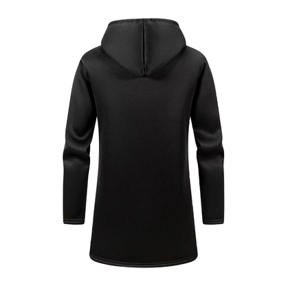 Midnight Heather Sherpa-Lined Hooded Coat