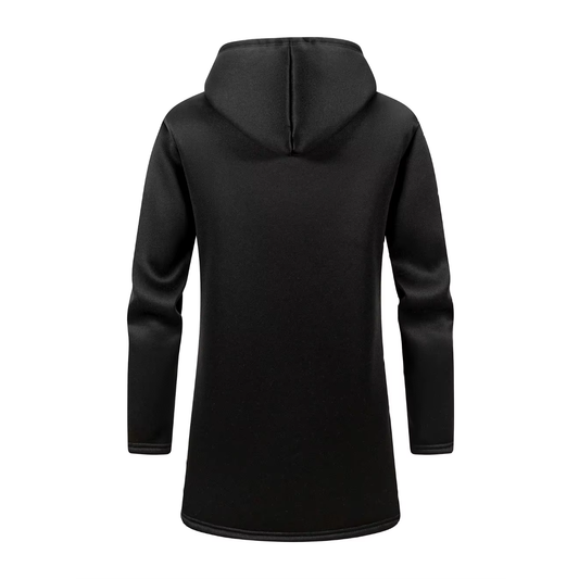 Midnight Heather Sherpa-Lined Hooded Coat