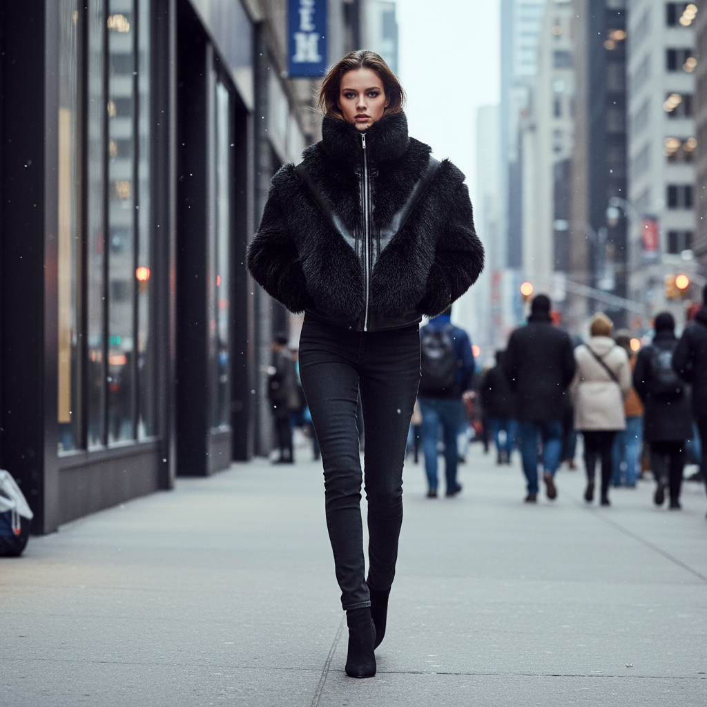Inferno Noir Luxury Fur Jacket