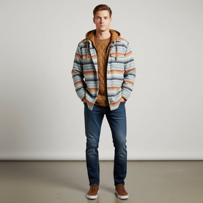 Misty Ridge Insulated Striped Jacket