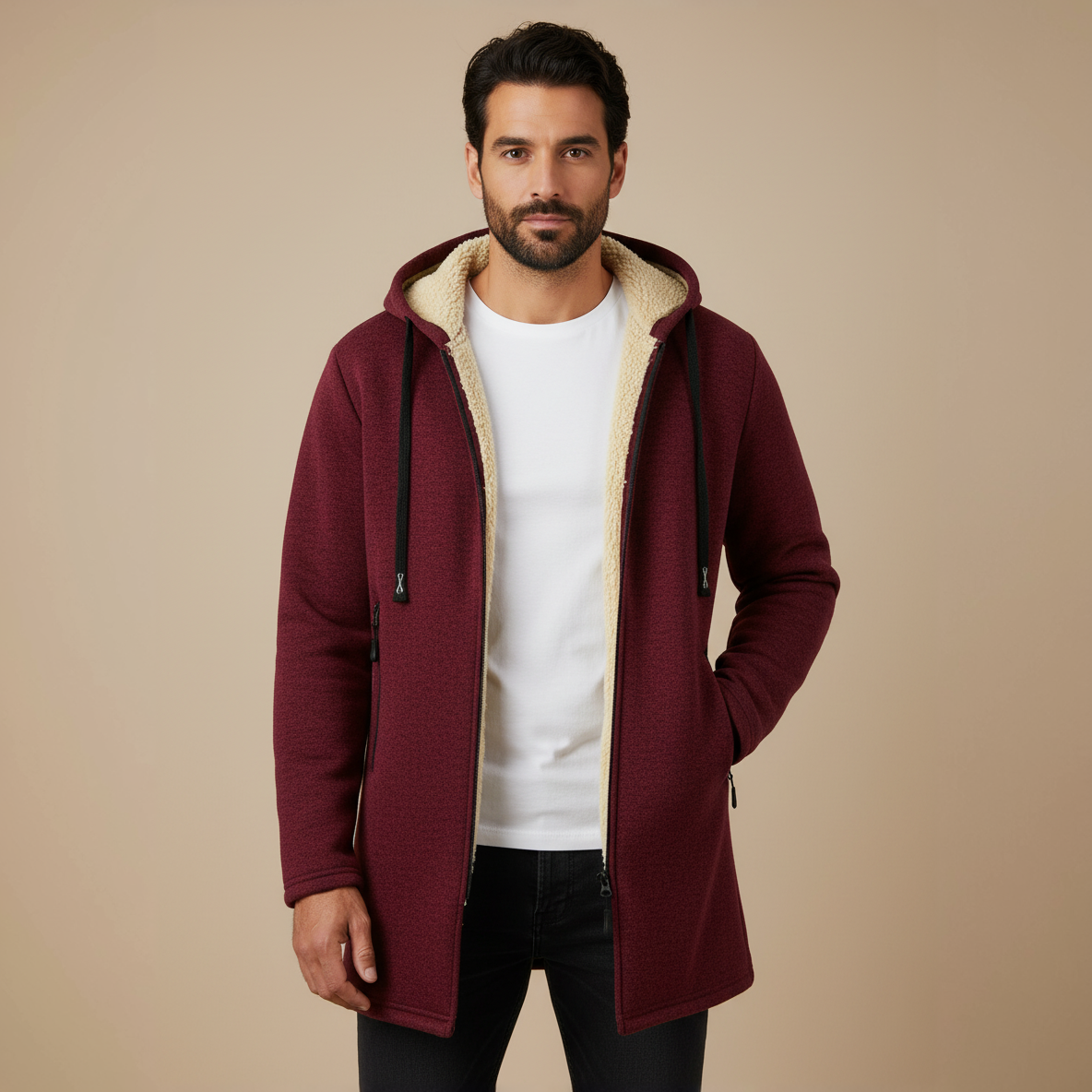 Scarlet Summit Hooded Sherpa Jacket